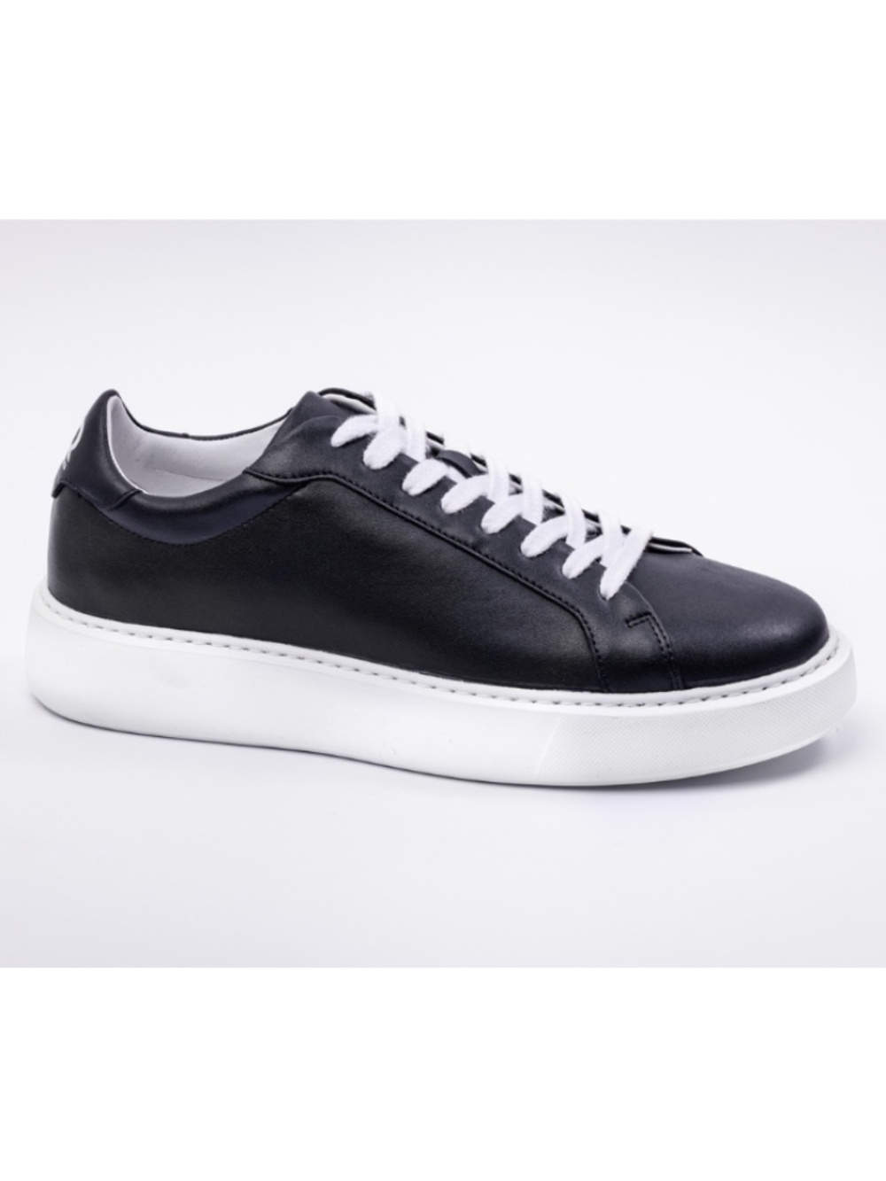 Leather Sneaker (Black-White) - Picture 5 of 9